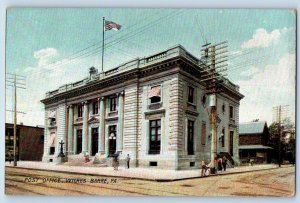 Wilkes Barre Pennsylvania PA Postcard Post Office Building Exterior 1905 Vintage