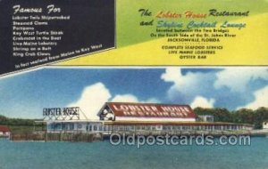 Jacksonville, FL USA Lobster House 1954 light crease right bottom corner and ...