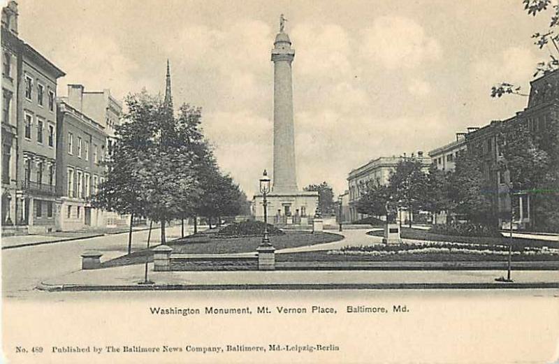 Washington Monument Mt. Vernon Place Baltimore MD