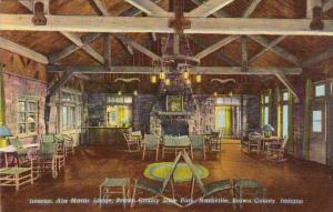 Indiana Nashville Interior Abe Martin Lodge Brown County State Park Curteich