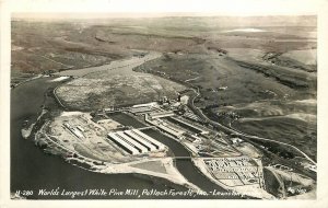 Postcard RPPC Lewiston Idaho World's Largest White Pine Mill H-280 23-1223