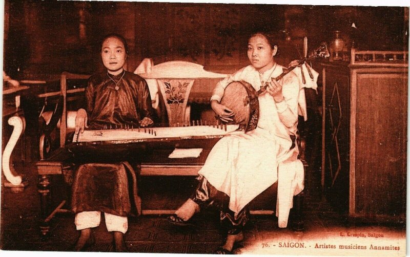 VIETNAM INDOCHINE - SSaigon - Artistes musiciens Annamites (190117)