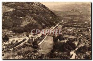 Foix Old Postcard Route d & # 39Espagne and peak Montgaillard