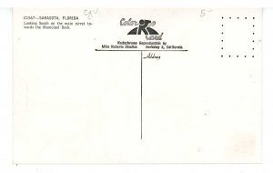 FL - Sarasota. Main Street looking South ca 1949