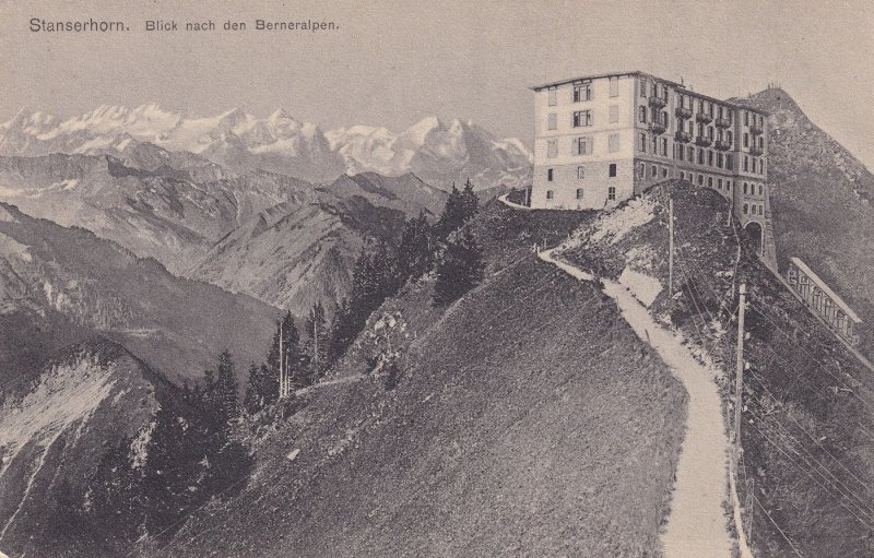 Stanserhorn Blick Auf Berneralpen Switzerland Postcard