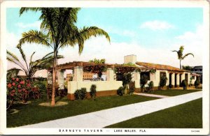 View of Barney's Tavern, Lake Wales FL Vintage Postcard S72
