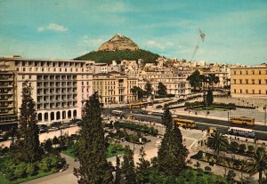 Postcard Constitution Square Place de La Constitution Building Athens Greece