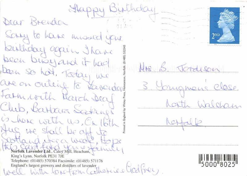 Lot239 uk norfolk lavender caley mill heacham