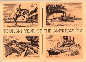 USA Tourism Year Of The Americas '72 Vintage Postcard BS21