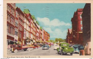 SAINT JOHN, New Brunswick, Canada, PU-1952; King Street, Classic Cars