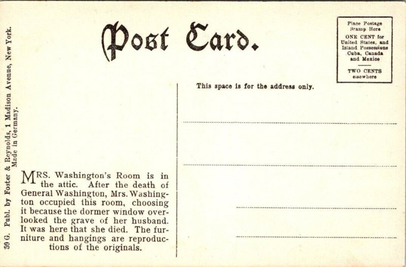 Vintage Virginia Postcard - Mount Vernon