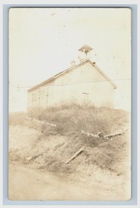 C.1910 Old School House Rich Hill Ohio Real Photo RPPC Postcard P165