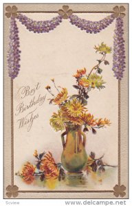 Flower Basket Birthday Greetings , PU-1913