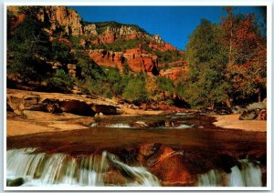 M-13226 A Gentle Waterfall in Oak Creek Canyon Sedona Arizona