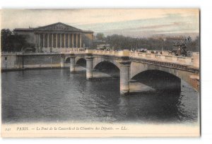 Paris France Postcard 1907-1915 Le Pont de la Concorde et la Chambre des Deputes
