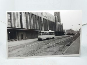 Original Vintage Tram Photo 7073 at Brussels Midi.Tram Station Belgium 1957