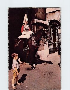 Postcard Mounted Guard Whitehall London England