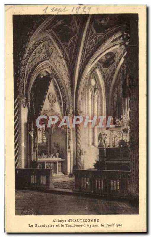 Postcard Abbey d & # 39Hautecombe The Sanctuary and The Tomb of St Nicolas & ...