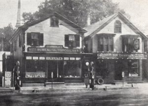 Gas Station Moxie Overland Willys Automobile Advertising Signs Postcard