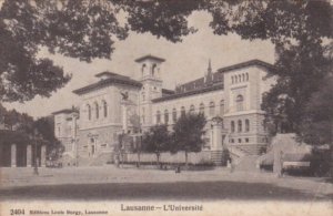 Switzerland Lausanne L'Universite 1908