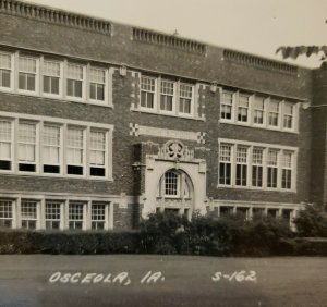 Osceola High School Osceola Iowa 1952 Vintage Postcard unposted   555