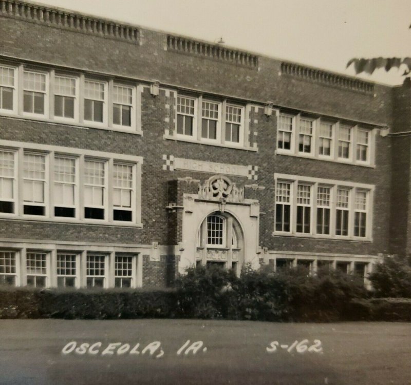 Osceola High School Osceola Iowa 1952 Vintage Postcard unposted   555