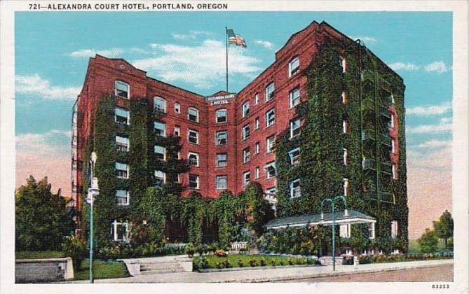 Oregon Portland Alexandria Court Hotel 1945