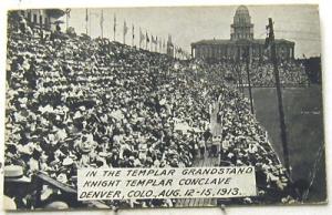 H588   DENVER,  CO.  POSTCARD,  KNIGHT TEMPLAR RALLY