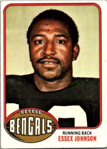 1976 Topps Football Card Essex Johnson Cincinnati Bengals sk4272