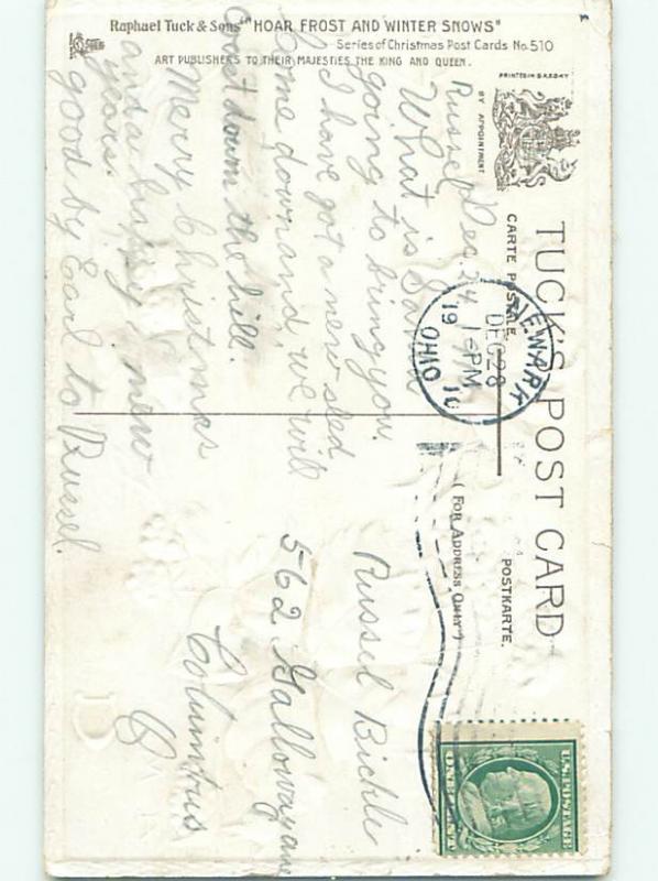 Divided-Back CHRISTMAS SCENE Great Postcard W8857