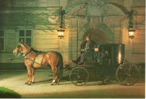 Vintage Postcard Zbiory Muzeum Zamku W Lancucie Drawn Horses And Carriage 