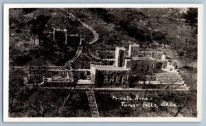 Turner Falls Oklahoma OK Postcard RPPC Photo Private Home c1940's Vintage