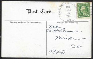 Hardwick River Bridge Vermont Used c1912