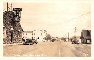 Soap Lake Washington Street Scene Real Photo Vintage Postcard AA27562