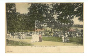 PA - Easton. Island Park, The Promenade ca 1907