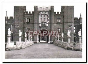 Modern Postcard Hampton Court Palace Moat Bridge West forehead showing restor...