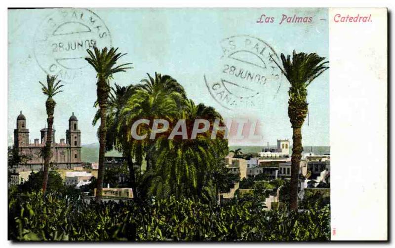 Postcard Old Las Palmas Catedral
