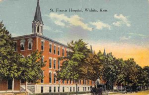 St Francis Hospital Wichita Kansas 1910c postcard