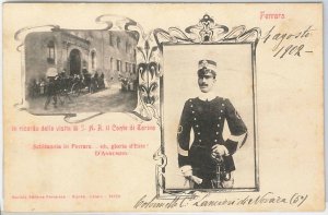 49494 Vintage POSTCARD - FERRARA - REAL: Visit Count of Turin! 1902-