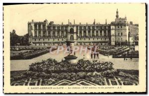 Old Postcard Saint Germain en Laye Le Chateau seen Parterre