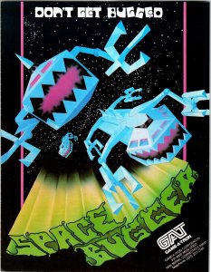 Space Bugger Video Arcade Game Flyer Original 1981 Vintage Retro Space Age