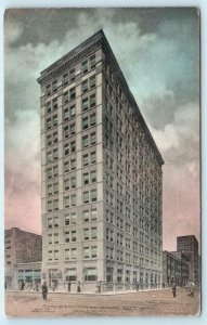 OKLAHOMA CITY, OK  Handcolored STATE NATIONAL BANK 1909 Street Scene Postcard