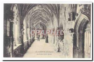 Cadouin Old Postcard The Cloister (XVI century) (animated)
