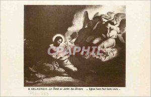 Postcard Old E Delacroix Christ in the Garden Saint-Paul-Saint-Louis