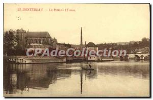 Old Postcard Montereau the Yonne bridge