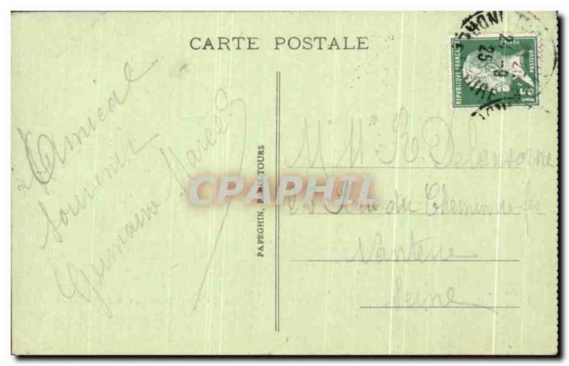 Old Postcard Loches Chateau Royal Tomb of & # 39Agnes Sorel