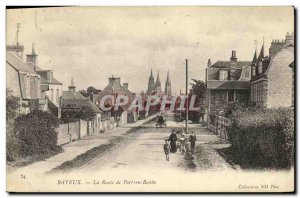 Postcard Old Bayeux Port En Bessin Road