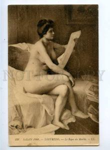 245224 Rest of NUDE Woman Model by LOFFREDO Vintage SALON 1908