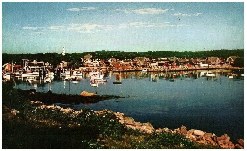 Lot 3 Rockport Maine Port & Headlands Très Grande Carte Postale