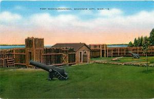 MI, Mackinaw City, Michigan, Fort Michilimackina, Edward H. Mitchelc No. 31286